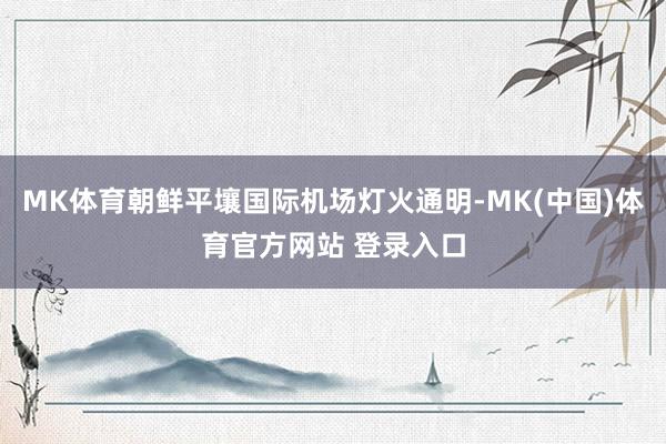 MK体育朝鲜平壤国际机场灯火通明-MK(中国)体育官方网站 登录入口