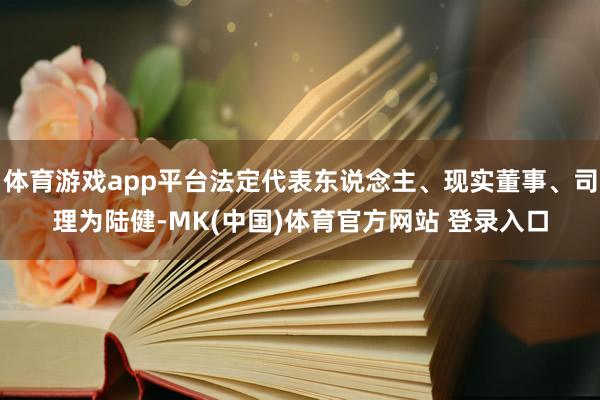 体育游戏app平台法定代表东说念主、现实董事、司理为陆健-MK(中国)体育官方网站 登录入口